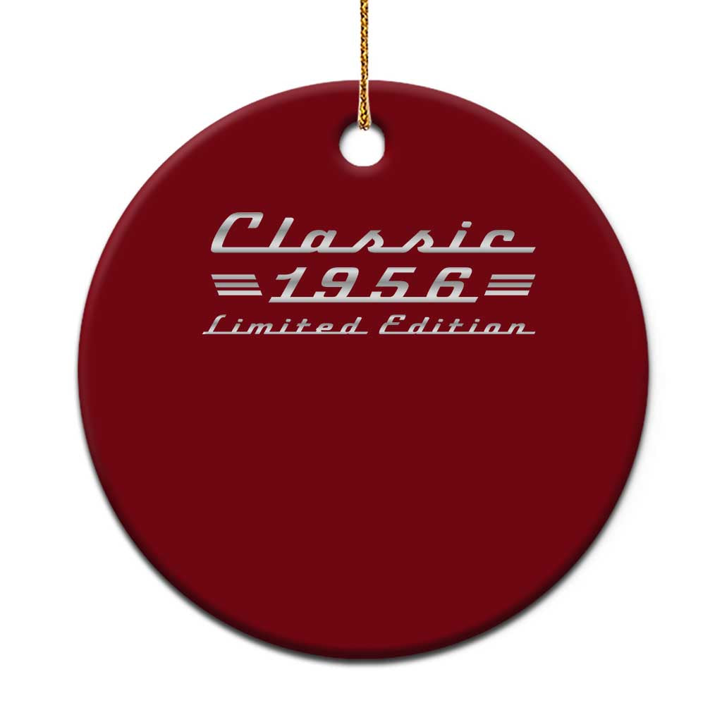 70th Birthday 1956 Limited Edition Classic Car Ceramic Ornament