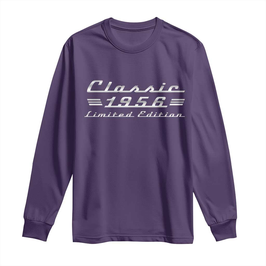 70th Birthday 1956 Limited Edition Classic Car Long Sleeve Shirt
