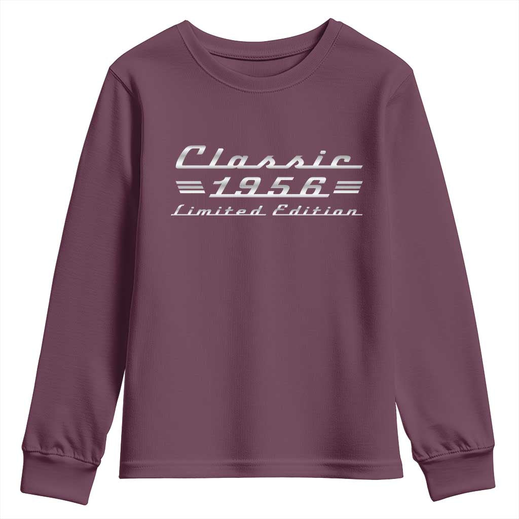 70th Birthday 1956 Limited Edition Classic Car Youth Sweatshirt