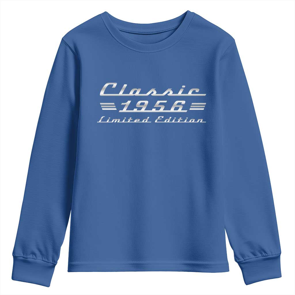 70th Birthday 1956 Limited Edition Classic Car Youth Sweatshirt