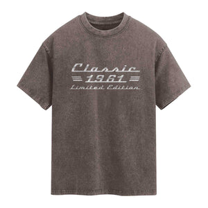65th Birthday 1961 Limited Edition Classic Car Washed Cotton T-Shirt