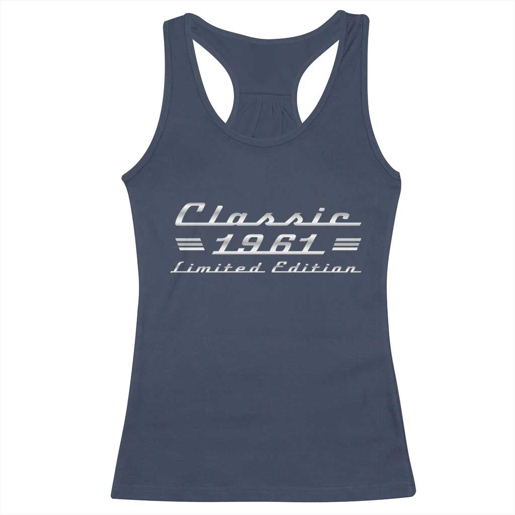 65th Birthday 1961 Limited Edition Classic Car Racerback Tank Top