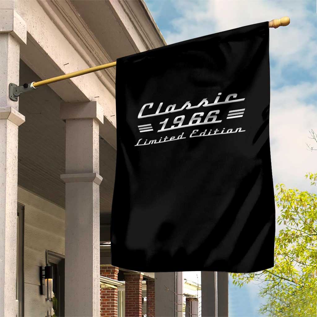 60th Birthday 1966 Limited Edition Classic Car Garden Flag