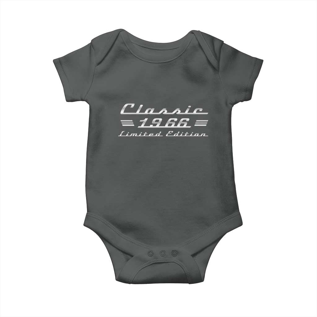 60th Birthday 1966 Limited Edition Classic Car Baby Onesie