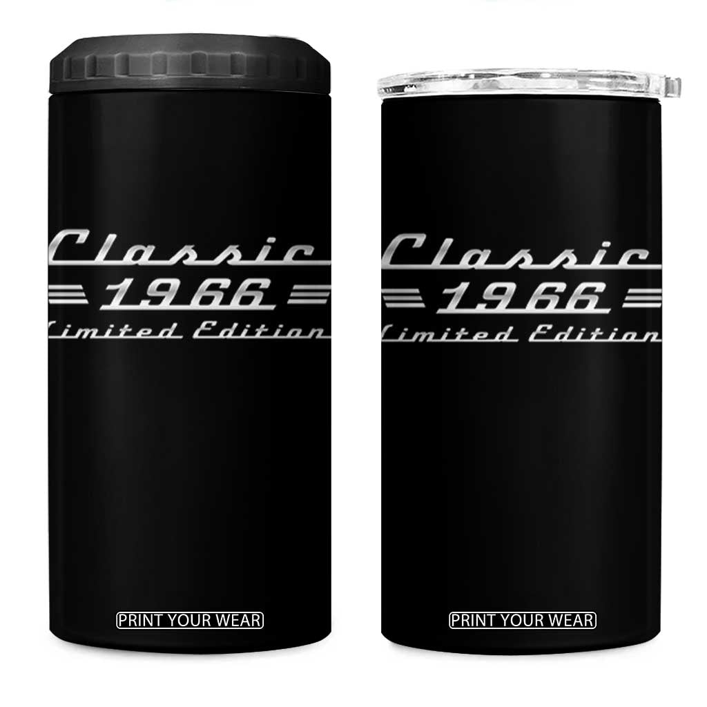 60th Birthday 1966 Limited Edition Classic Car 4 in 1 Can Cooler Tumbler
