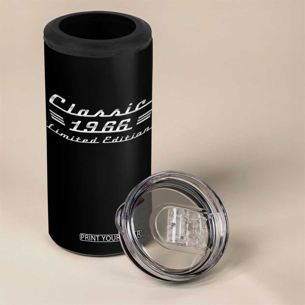60th Birthday 1966 Limited Edition Classic Car 4 in 1 Can Cooler Tumbler