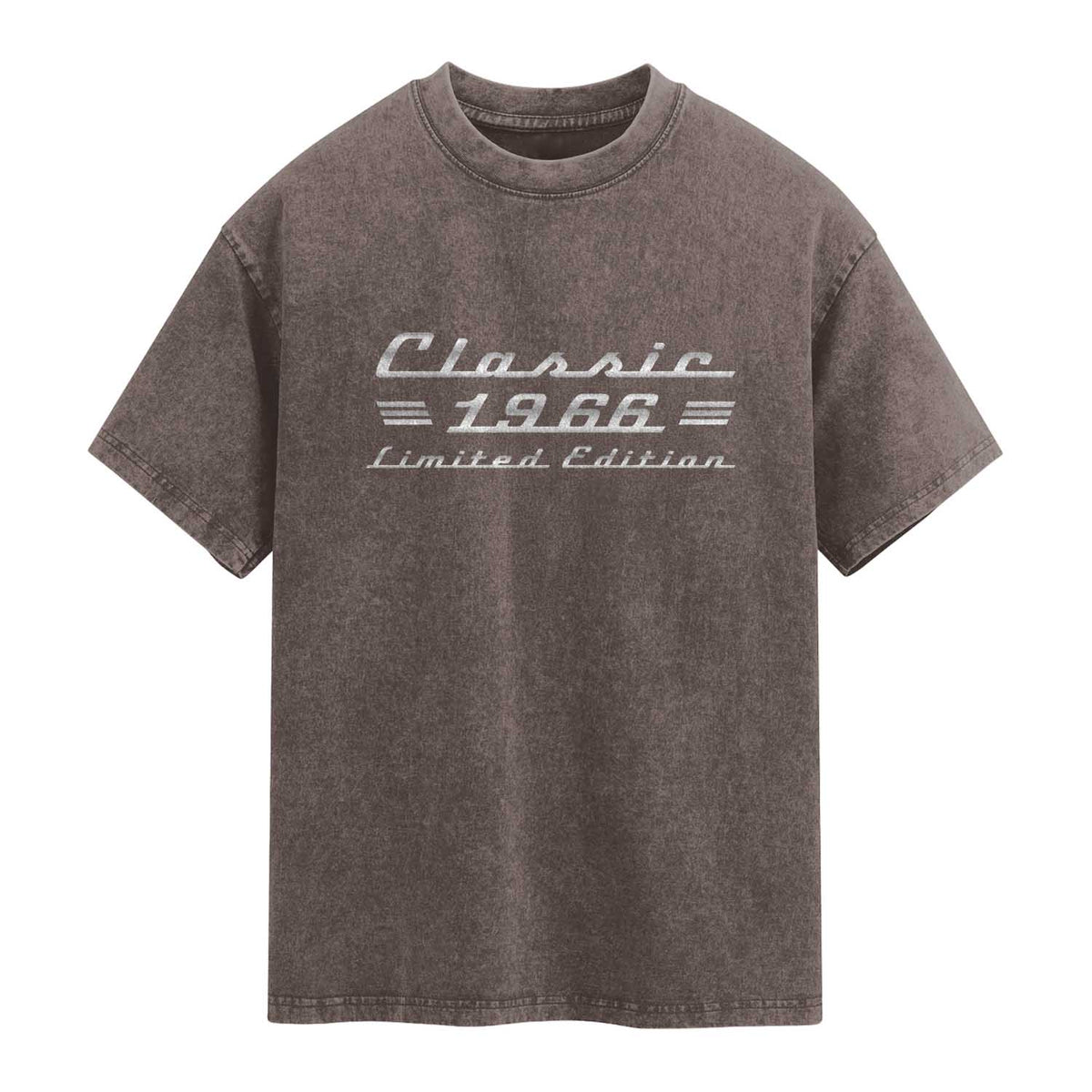 60th Birthday 1966 Limited Edition Classic Car Washed Cotton T-Shirt