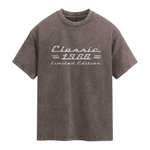60th Birthday 1966 Limited Edition Classic Car Washed Cotton T-Shirt