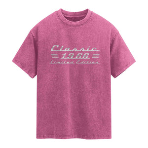 60th Birthday 1966 Limited Edition Classic Car Washed Cotton T-Shirt