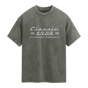 60th Birthday 1966 Limited Edition Classic Car Washed Cotton T-Shirt