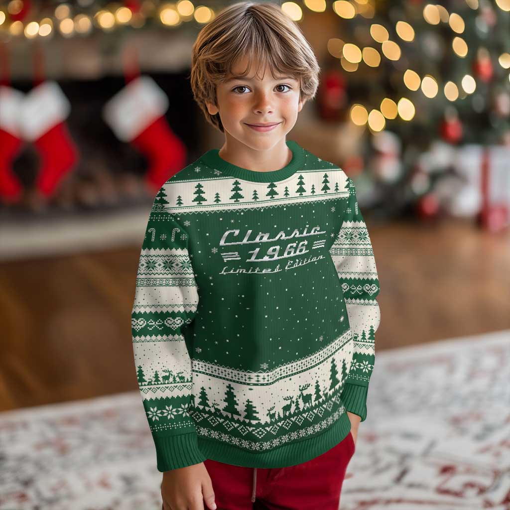 60th Birthday 1966 Limited Edition Classic Car Ugly Christmas Sweater