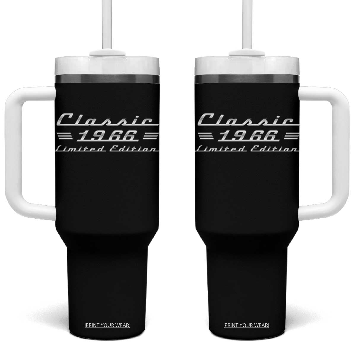 60th Birthday 1966 Limited Edition Classic Car Tumbler With Handle