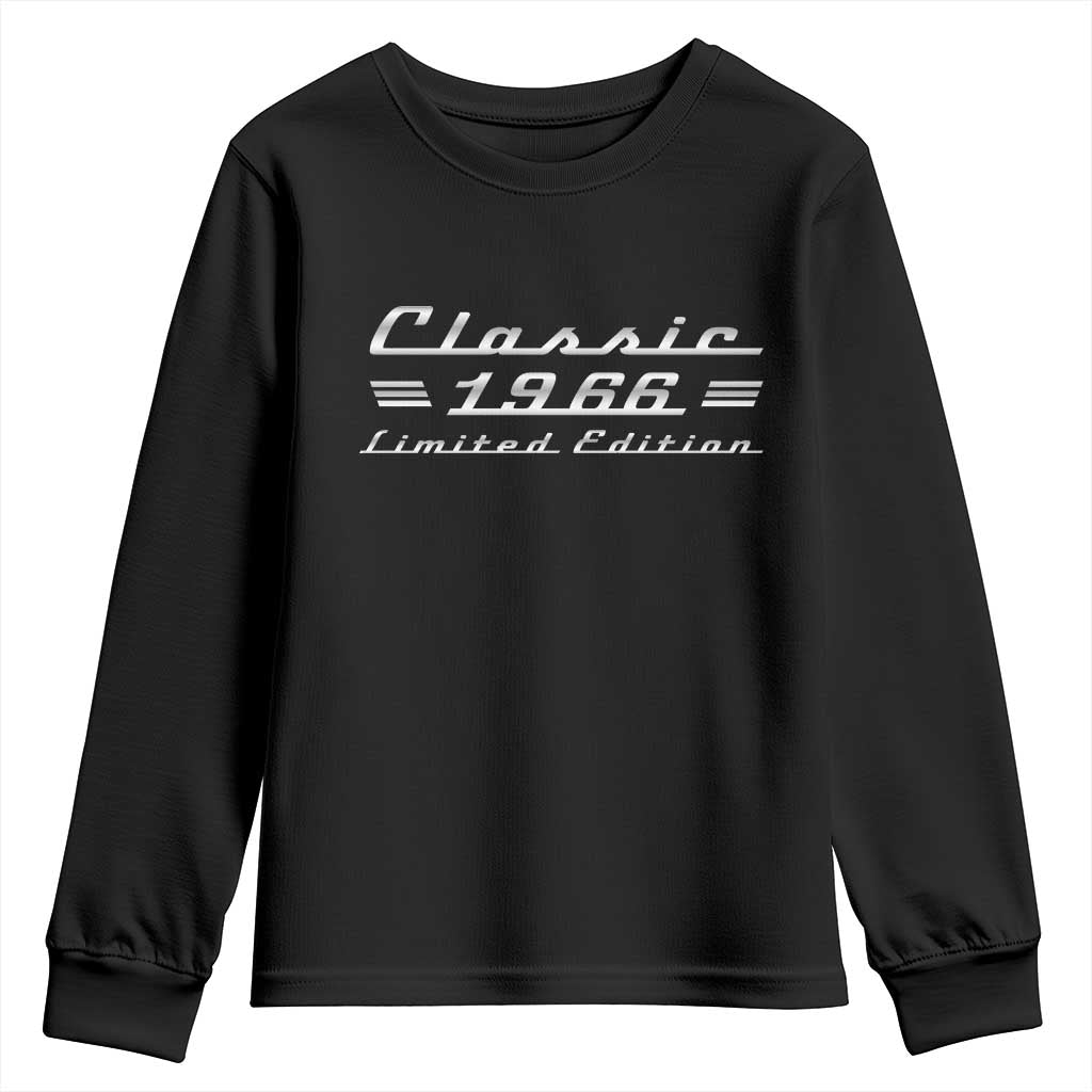 60th Birthday 1966 Limited Edition Classic Car Youth Sweatshirt
