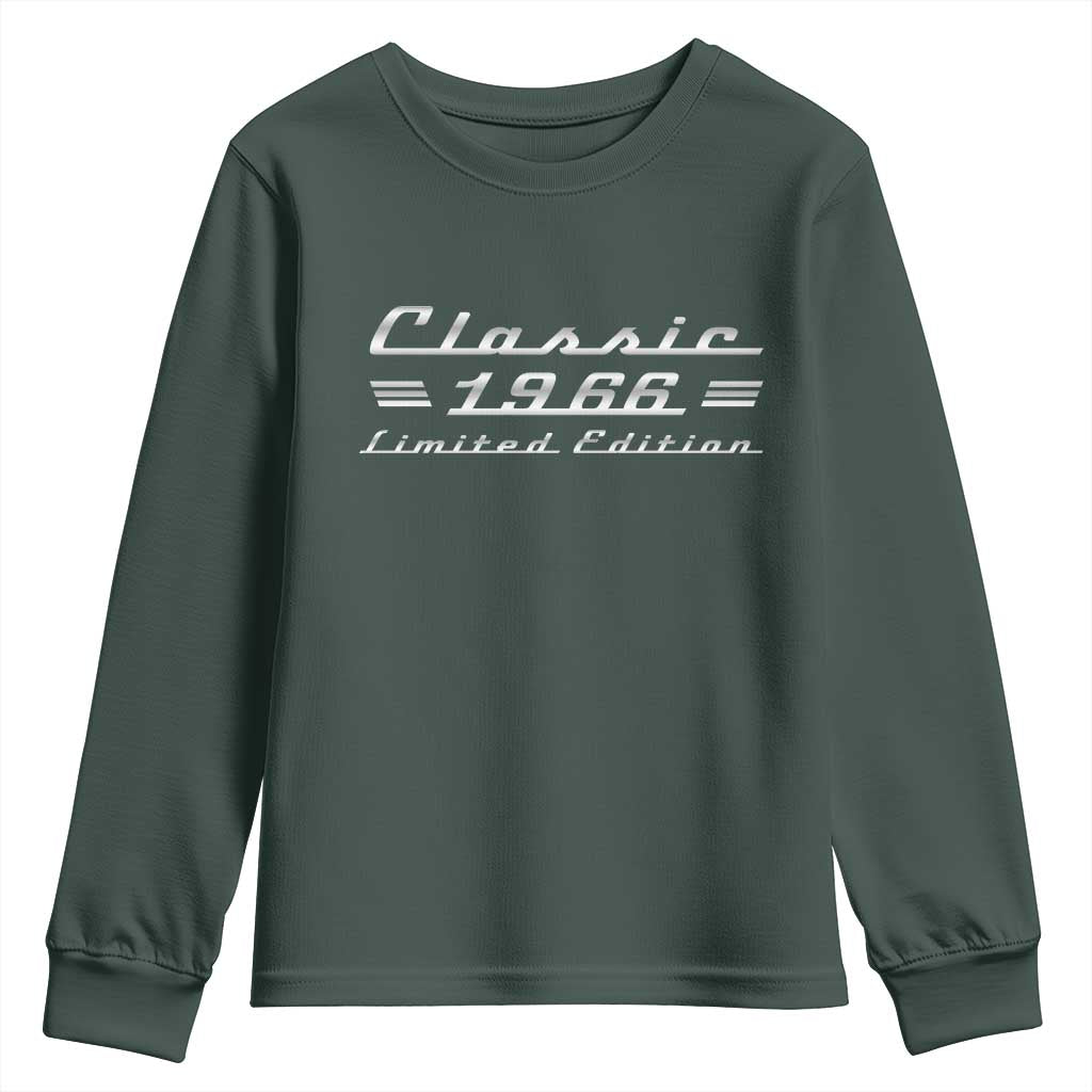 60th Birthday 1966 Limited Edition Classic Car Youth Sweatshirt