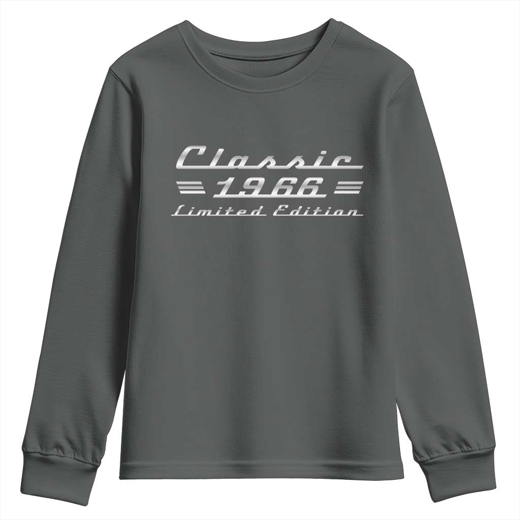 60th Birthday 1966 Limited Edition Classic Car Youth Sweatshirt