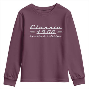 60th Birthday 1966 Limited Edition Classic Car Youth Sweatshirt