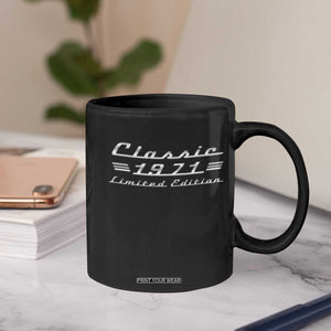 55th Birthday 1971 Limited Edition Classic Car Coffee Mug