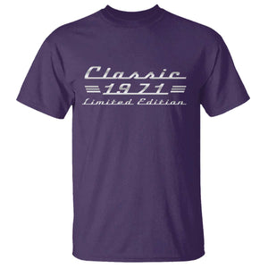 55th Birthday 1971 Limited Edition Classic Car T Shirt