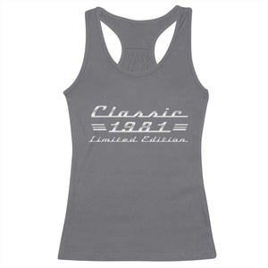 45th Birthday 1981 Limited Edition Classic Car Racerback Tank Top