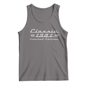 45th Birthday 1981 Limited Edition Classic Car Tank Top