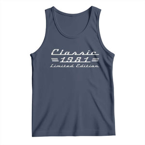 45th Birthday 1981 Limited Edition Classic Car Tank Top