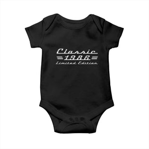 40th Birthday 1986 Limited Edition Classic Car Baby Onesie