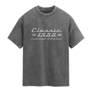 40th Birthday 1986 Limited Edition Classic Car Washed Cotton T-Shirt