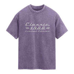 40th Birthday 1986 Limited Edition Classic Car Washed Cotton T-Shirt