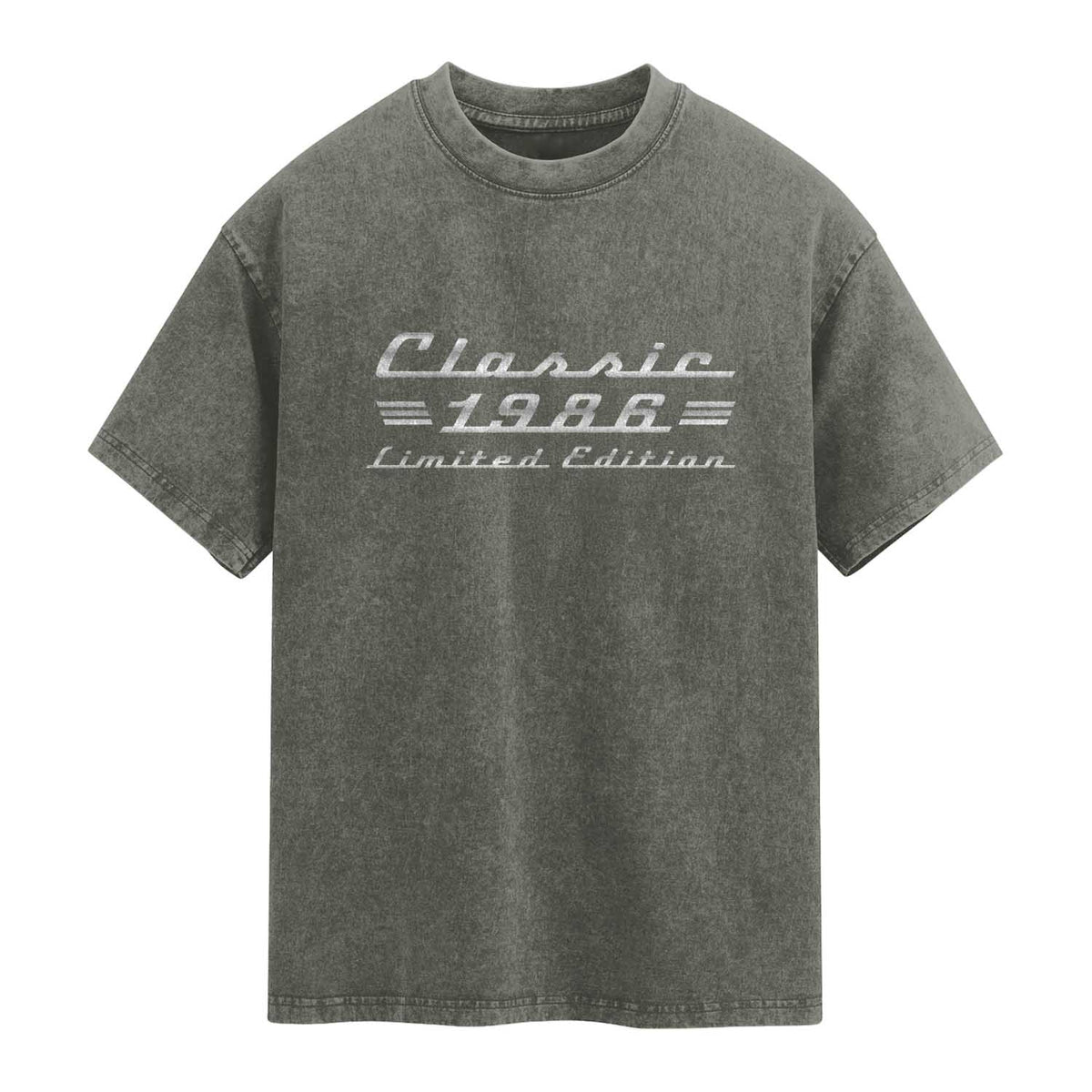 40th Birthday 1986 Limited Edition Classic Car Washed Cotton T-Shirt