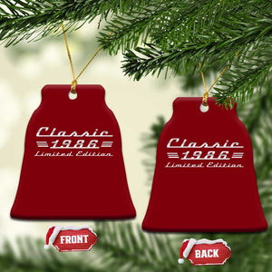 40th Birthday 1986 Limited Edition Classic Car Ceramic Ornament