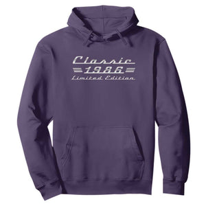 40th Birthday 1986 Limited Edition Classic Car Hoodie