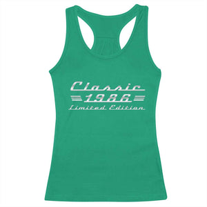40th Birthday 1986 Limited Edition Classic Car Racerback Tank Top