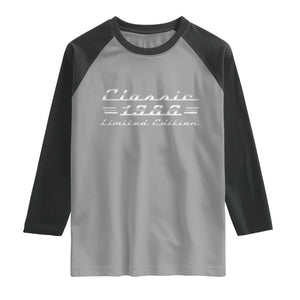 40th Birthday 1986 Limited Edition Classic Car Raglan Shirt