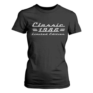 40th Birthday 1986 Limited Edition Classic Car T Shirt For Women