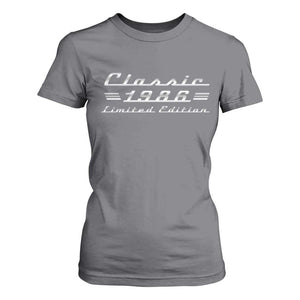 40th Birthday 1986 Limited Edition Classic Car T Shirt For Women