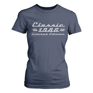 40th Birthday 1986 Limited Edition Classic Car T Shirt For Women