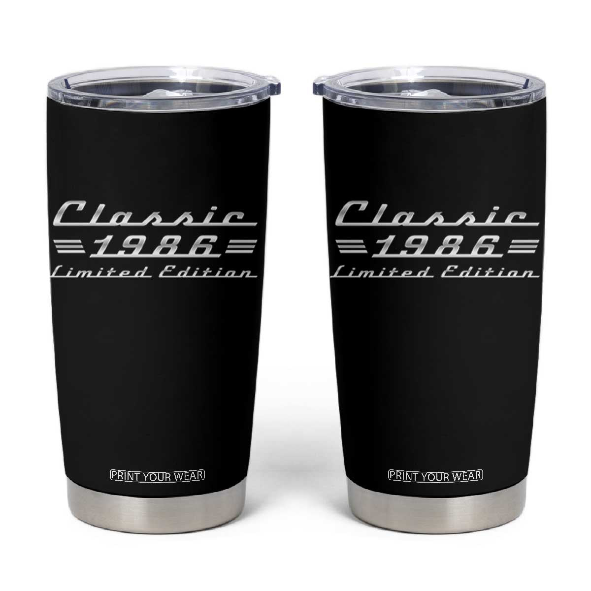 40th Birthday 1986 Limited Edition Classic Car Tumbler Cup