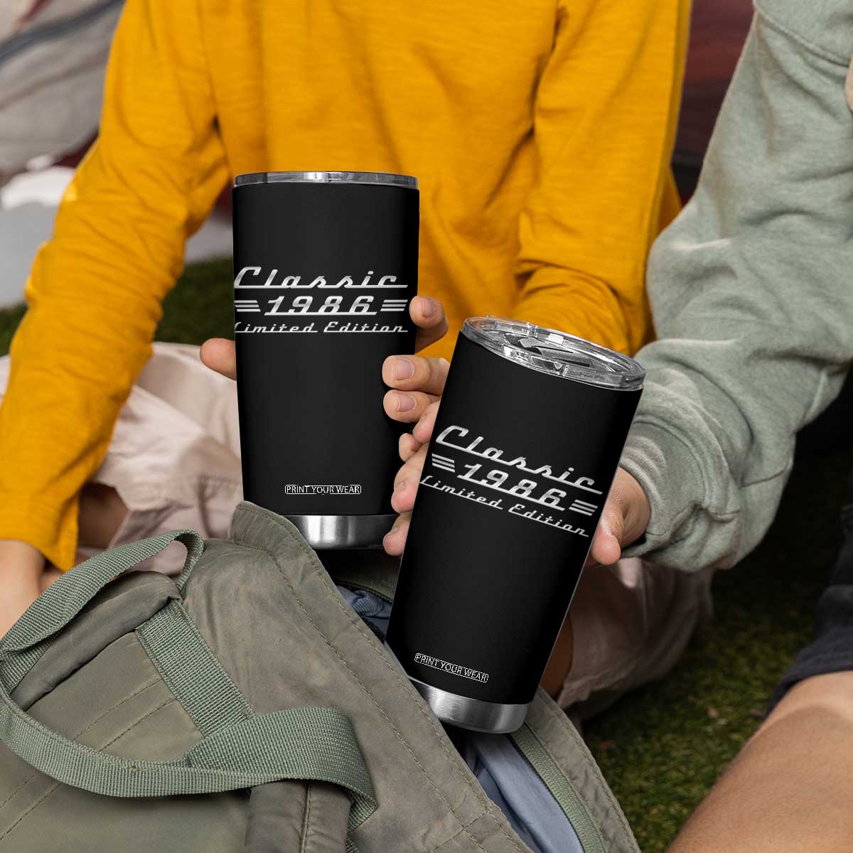 40th Birthday 1986 Limited Edition Classic Car Tumbler Cup