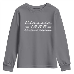 40th Birthday 1986 Limited Edition Classic Car Youth Sweatshirt