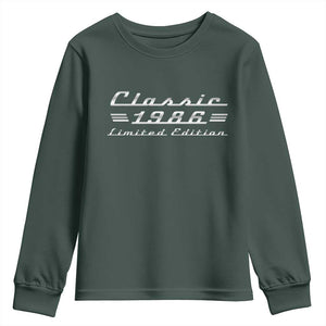 40th Birthday 1986 Limited Edition Classic Car Youth Sweatshirt