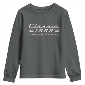 40th Birthday 1986 Limited Edition Classic Car Youth Sweatshirt