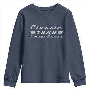 40th Birthday 1986 Limited Edition Classic Car Youth Sweatshirt