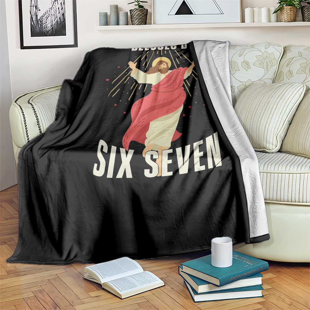 Christian 67 Meme Throw Blanket Blesses By Six Seven Funny TS14 Print Your Wear