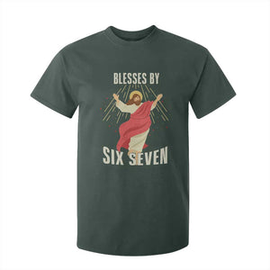 Christian 67 Meme T Shirt For Kid Blesses By Six Seven Funny TS14 Dark Forest Green Print Your Wear