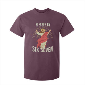 Christian 67 Meme T Shirt For Kid Blesses By Six Seven Funny TS14 Maroon Print Your Wear