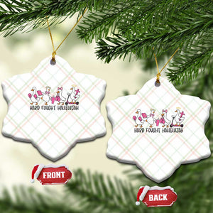 Hard Fought Hallelujah Ceramic Ornament Funny Christian Goose TS14 Print Your Wear