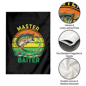 Funny Bass Fishing St Patricks Day Garden Flag Master Baiter TS14 Print Your Wear