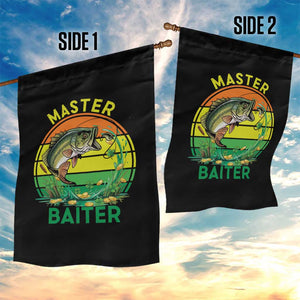 Funny Bass Fishing St Patricks Day Garden Flag Master Baiter TS14 Print Your Wear