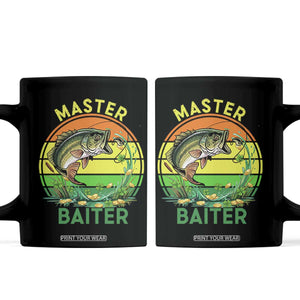 Funny Bass Fishing St Patricks Day Coffee Mug Master Baiter TS14 Black Print Your Wear