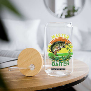 Funny Bass Fishing St Patricks Day Glass Can Master Baiter TS14 Print Your Wear